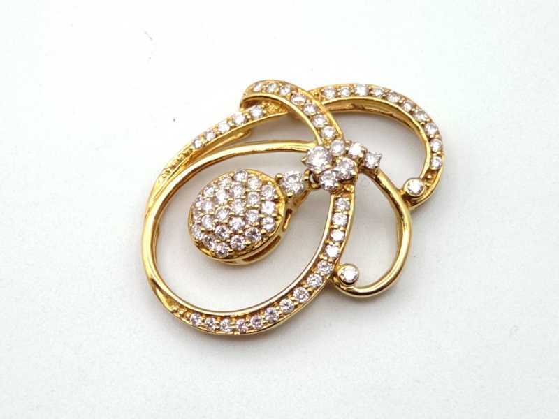 ダイヤモンド買取 ブローチ K18